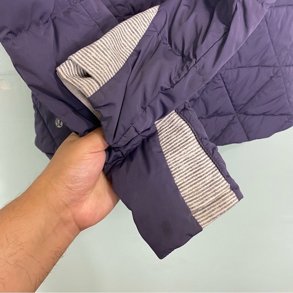 Lululemon Fluffed Up Jacket Puffer Purple Sz 6 - Picture 7 of 8
